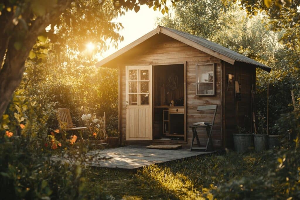 abri de jardin en bois 20m2