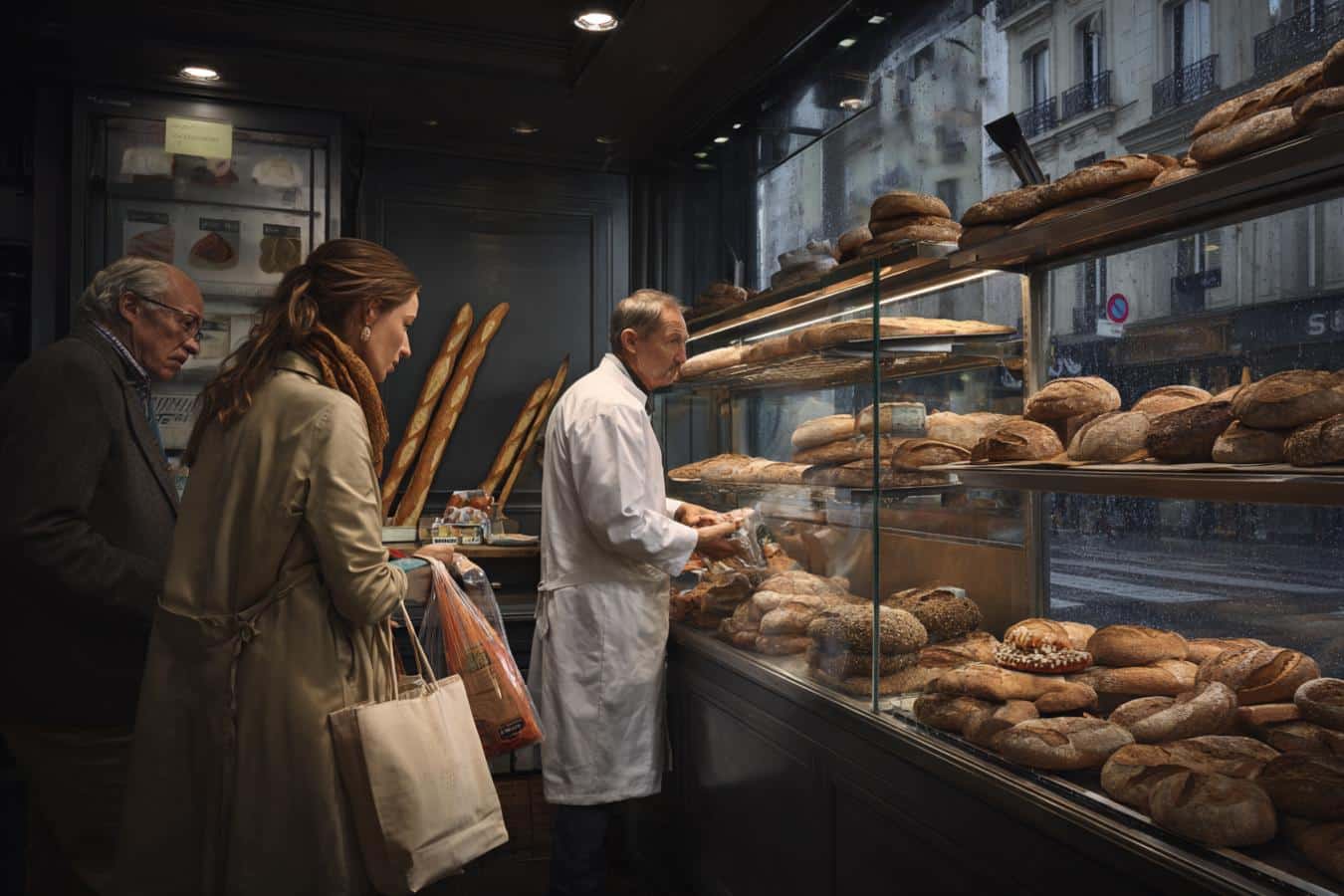 baguette manquante devant boulangerie traditionnelle