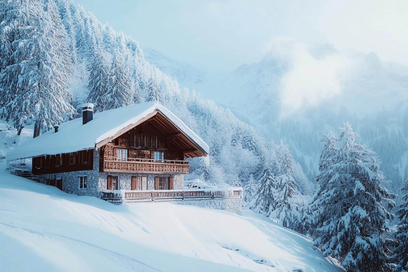 chalet de luxe dans les alpes