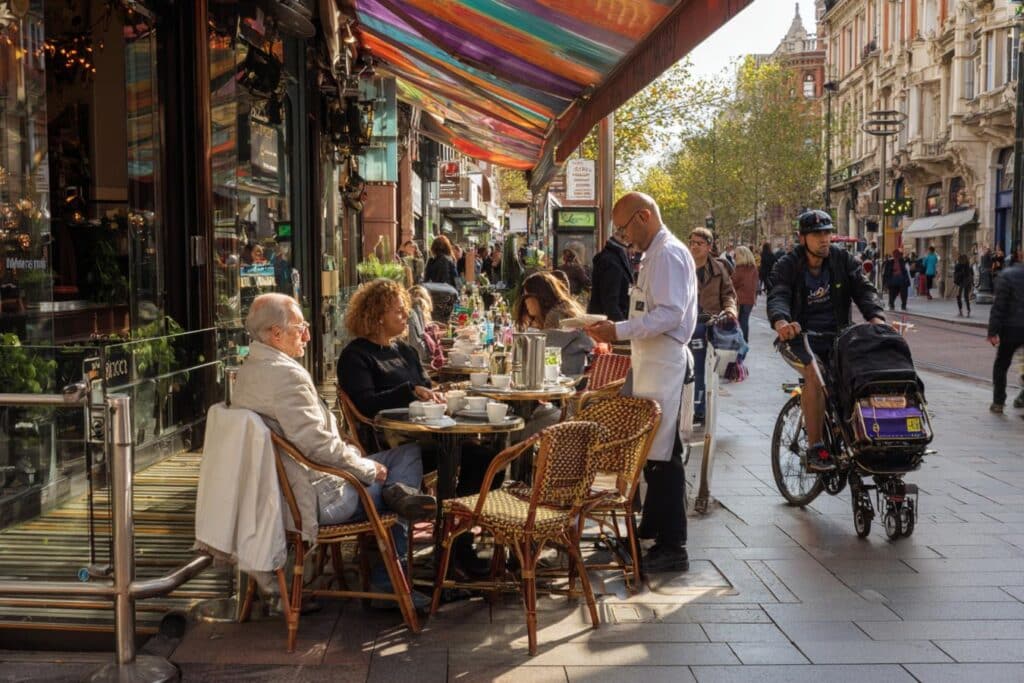 commerce en terrasse occupant domaine public