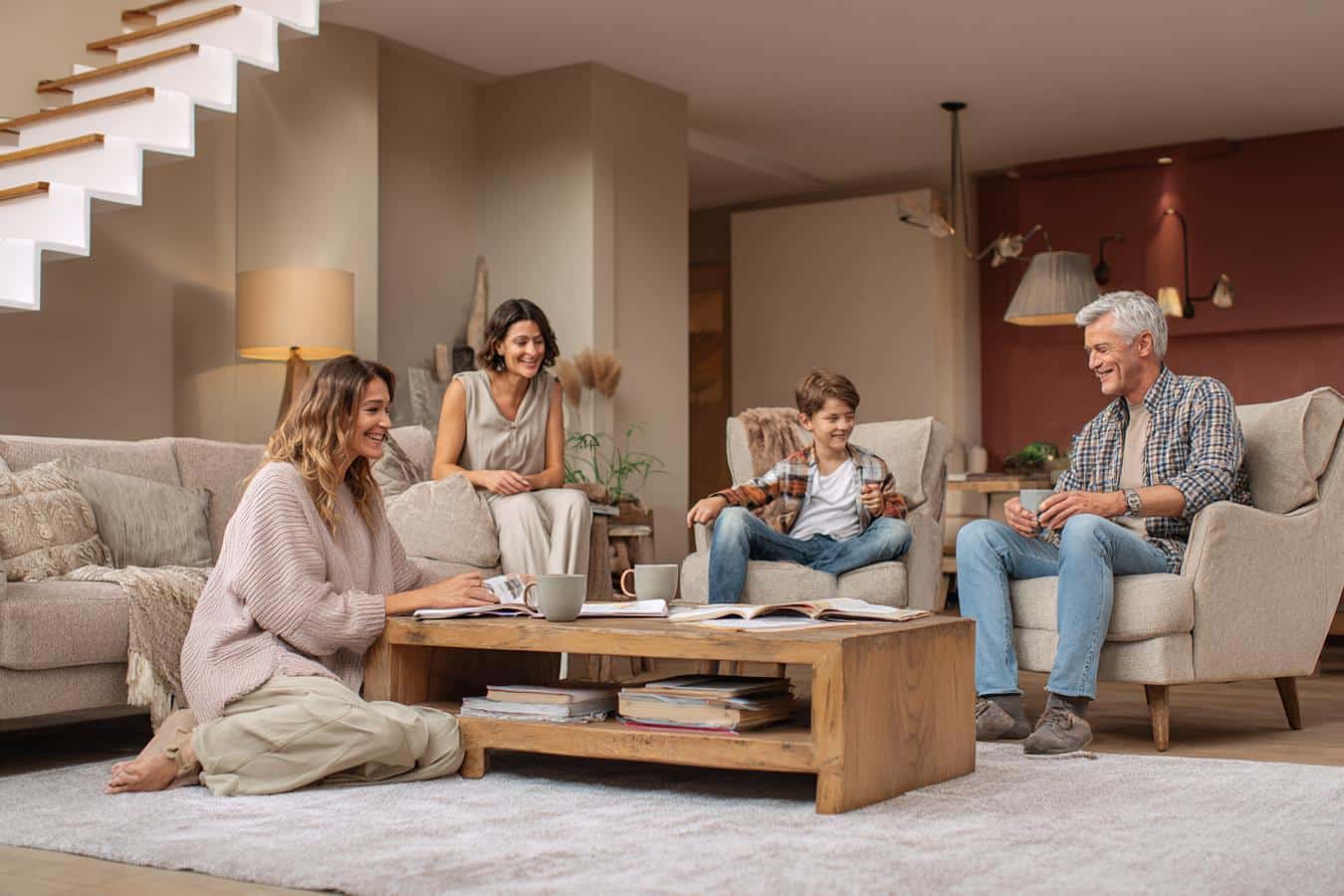 couleurs peinture sous sol chaleureux