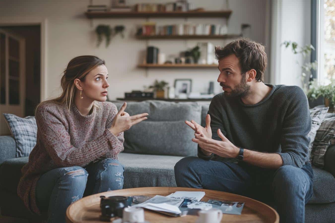 couple en dispute pour la saint valentin
