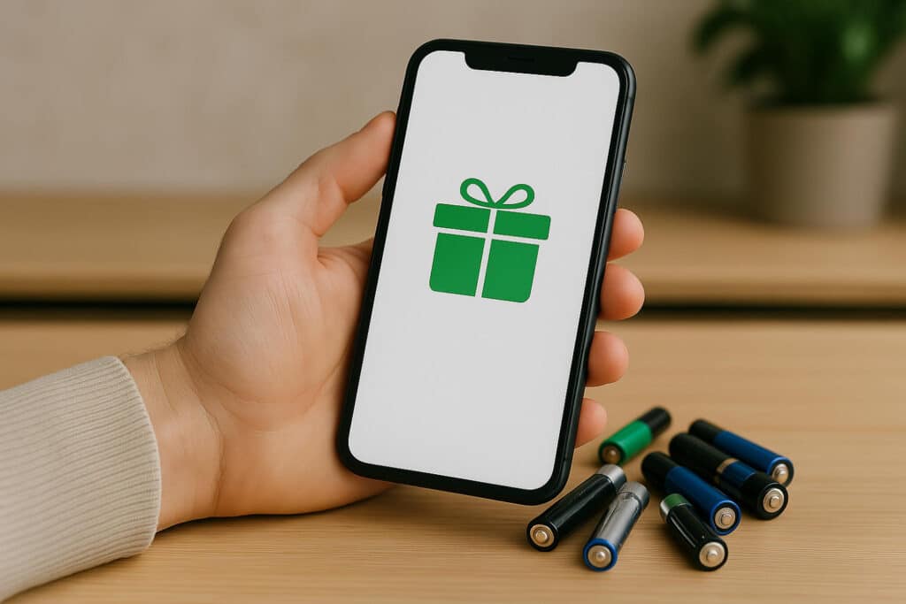 echanger piles contre bons d’achat