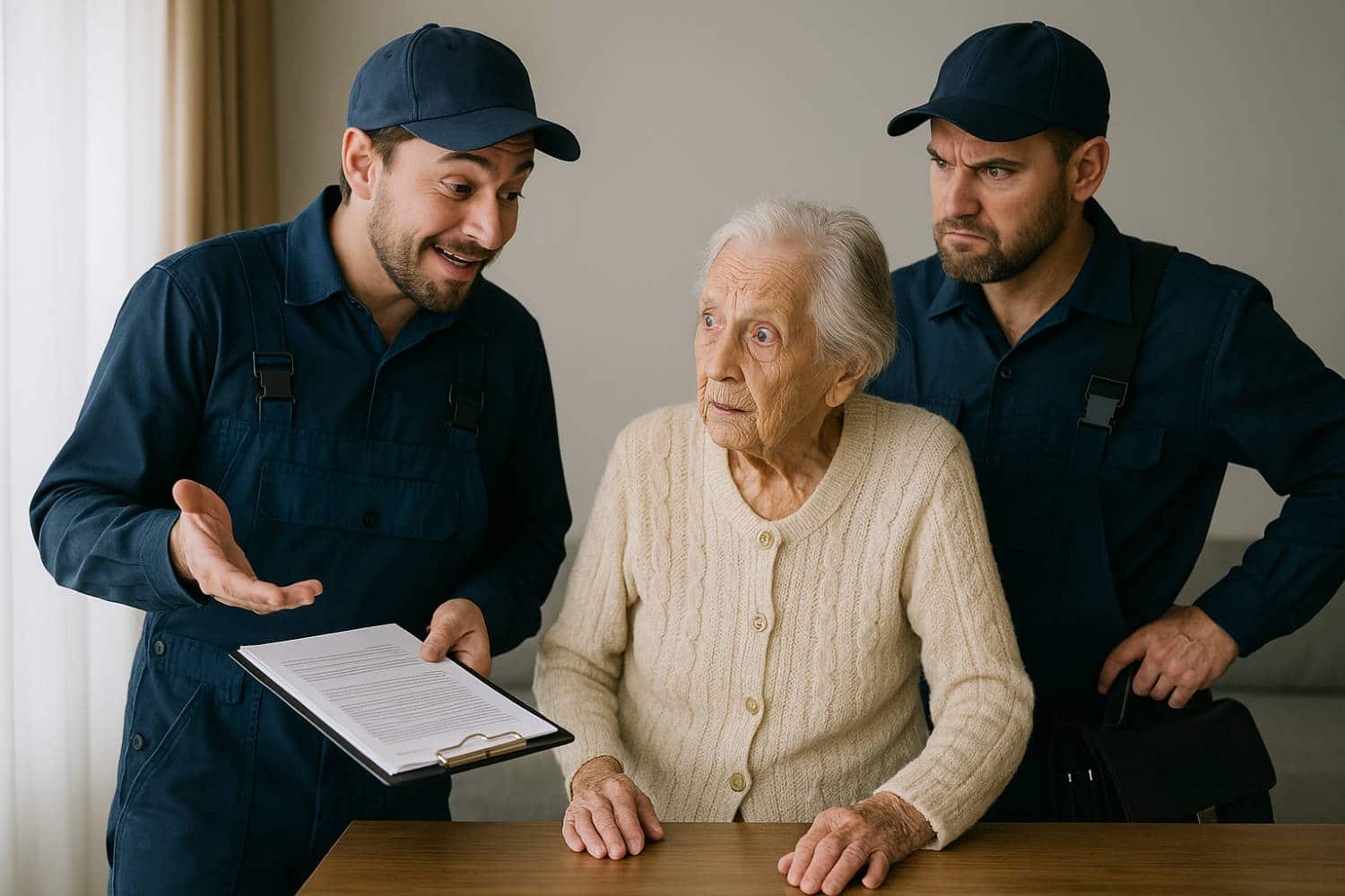 faux plombiers tentant arnaque senior paris