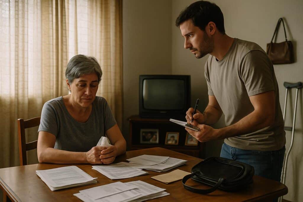 femme muette escroquerie indemnites tribunal