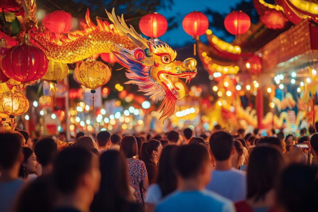 festival dragons et lanternes magiques