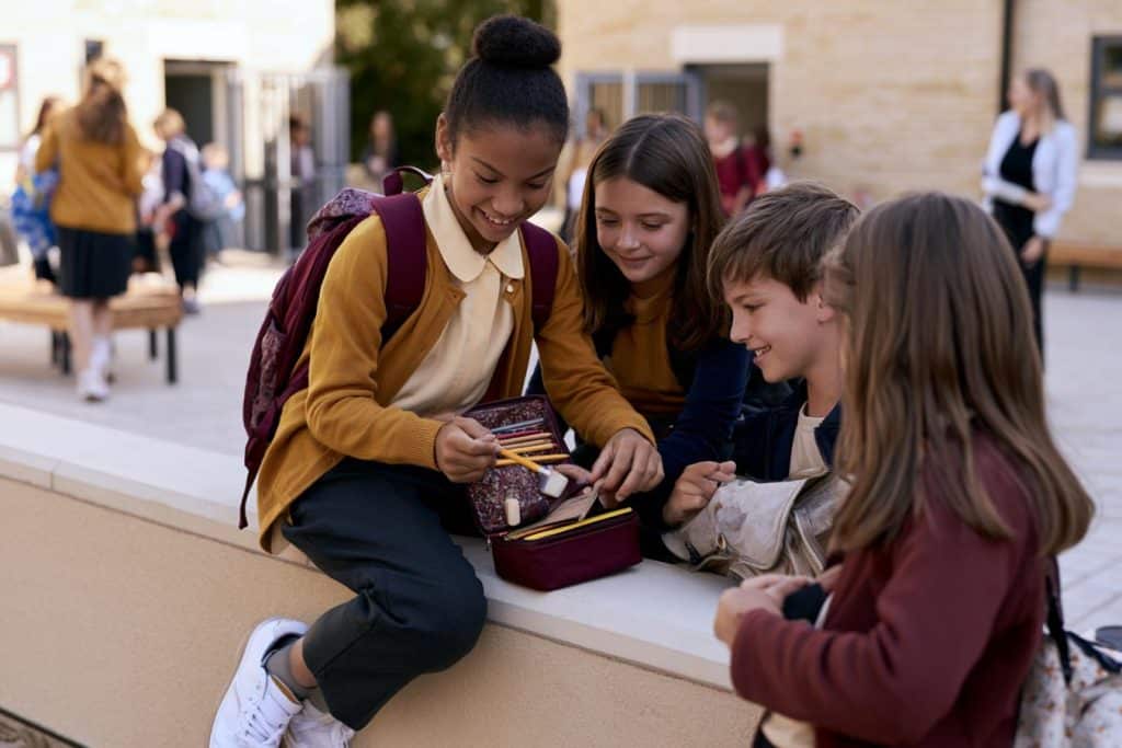 fournitures scolaires et confiance des enfants