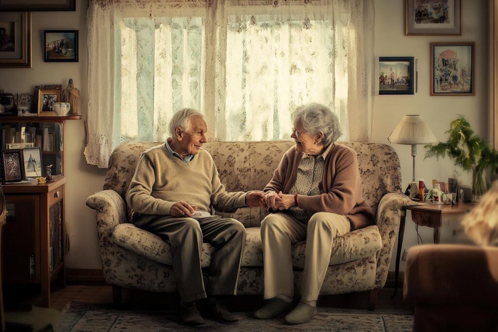 grands parents partageant sagesse avec enfant