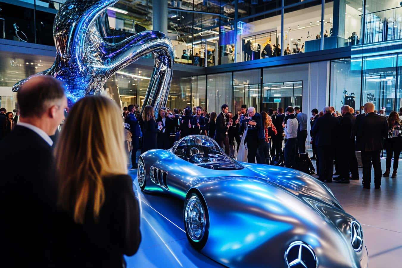 lewis hamilton offre cadeau artistique mercedes