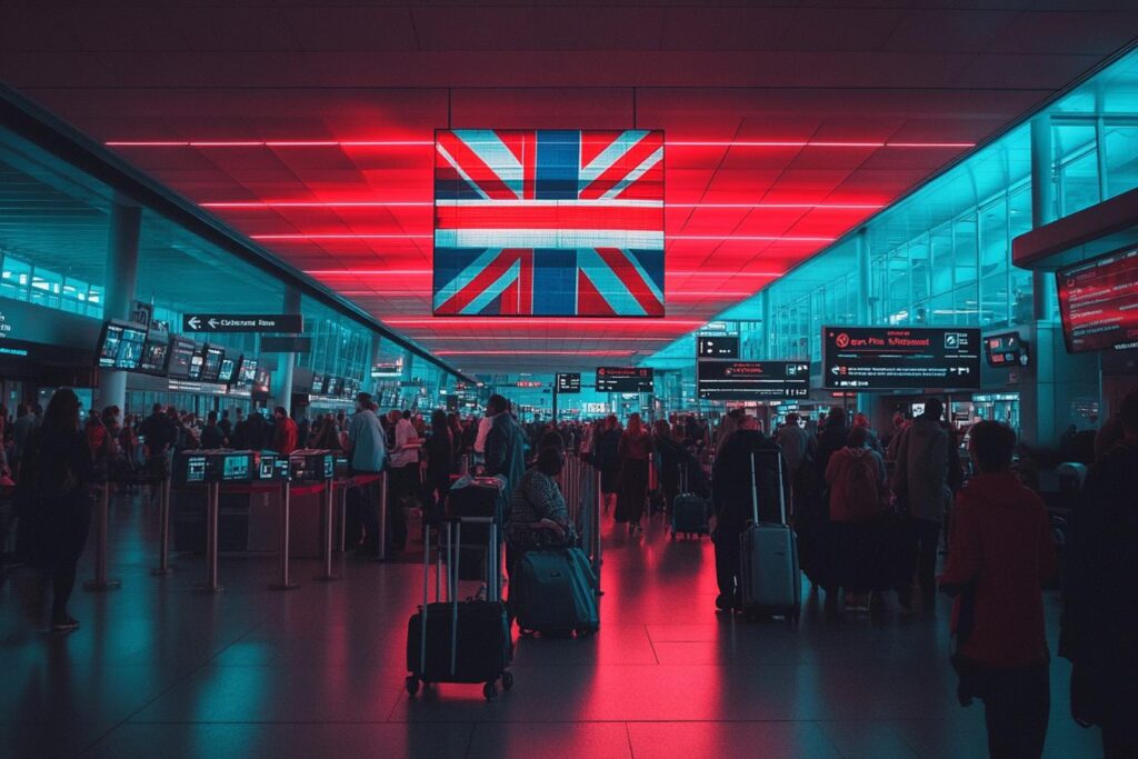 passeport et billet pour le royaume uni