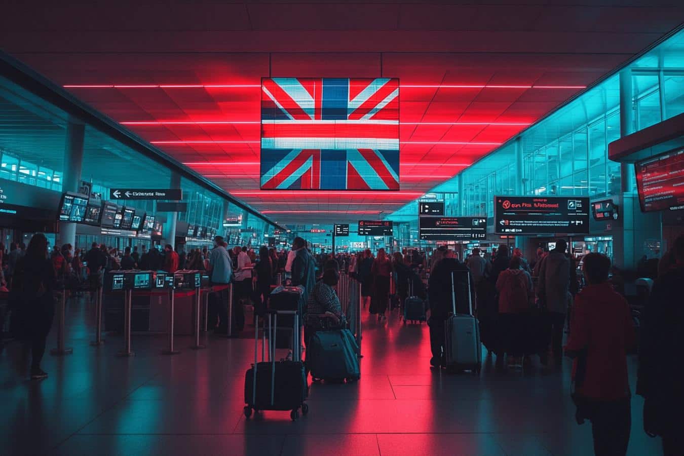 passeport et billet pour le royaume uni