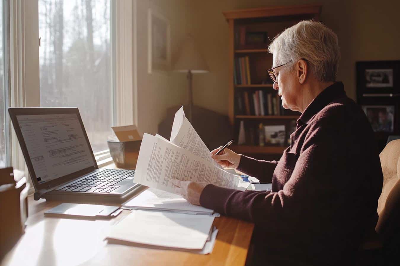 personne remplissant formulaire impots 2025