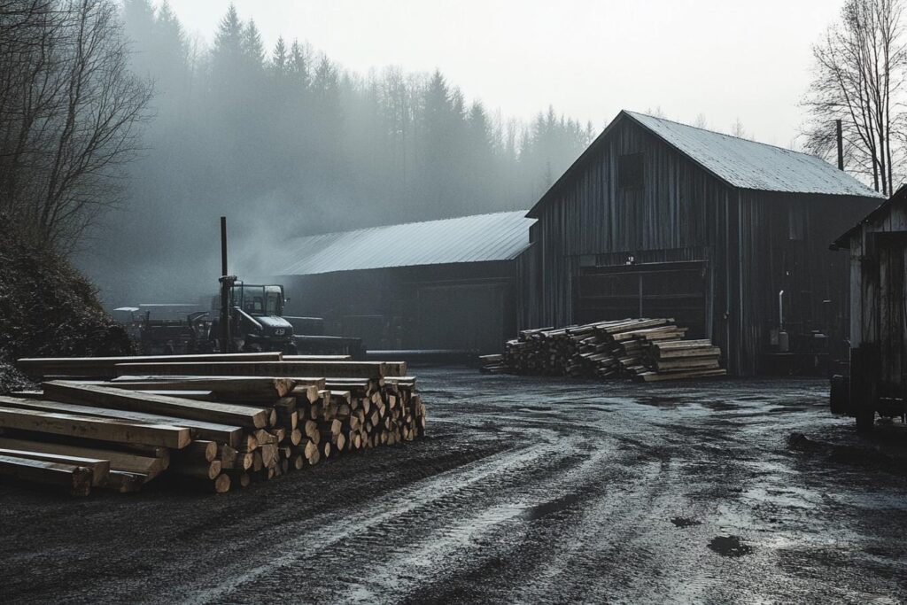 pile de bois de chauffage naturel