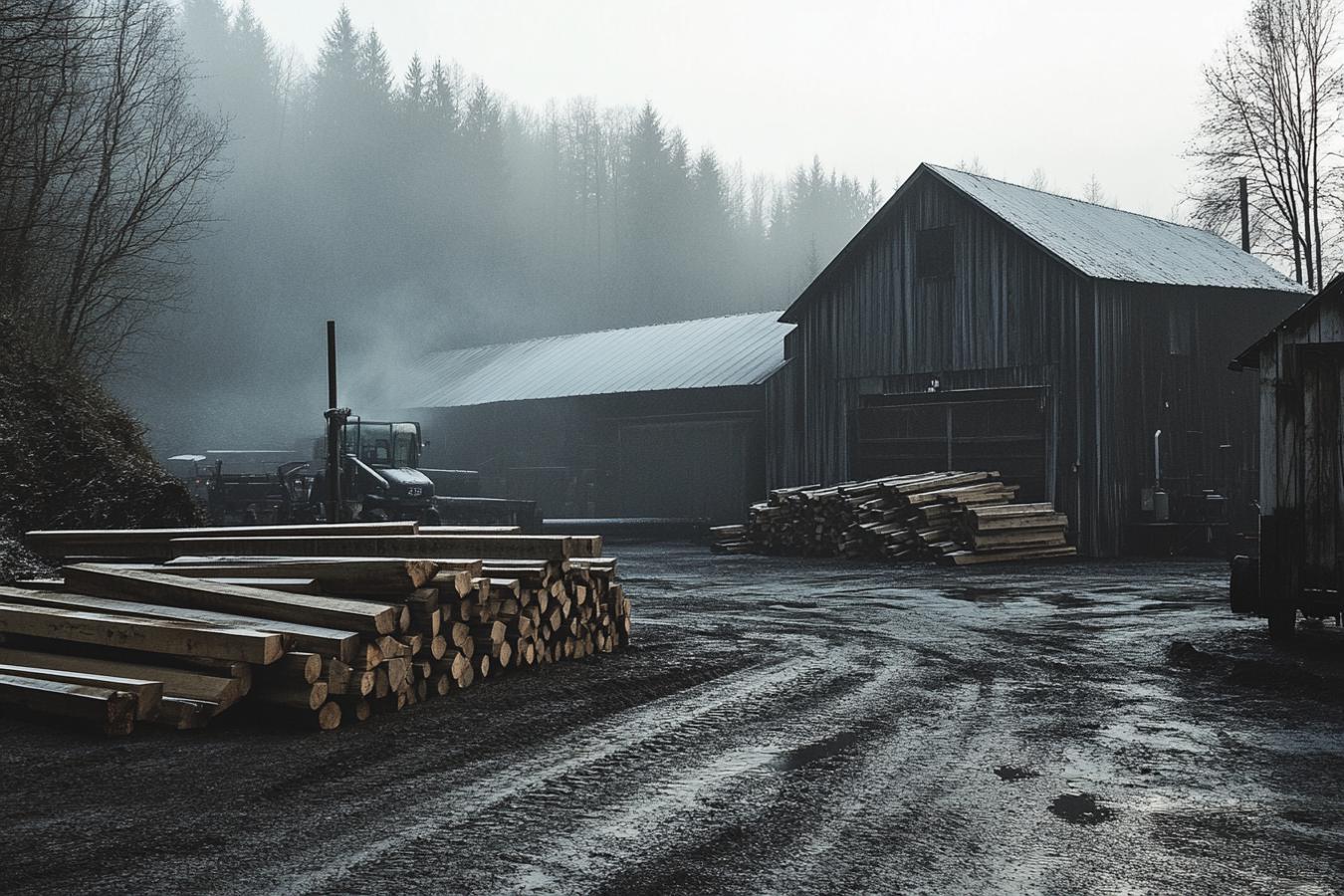 pile de bois de chauffage naturel