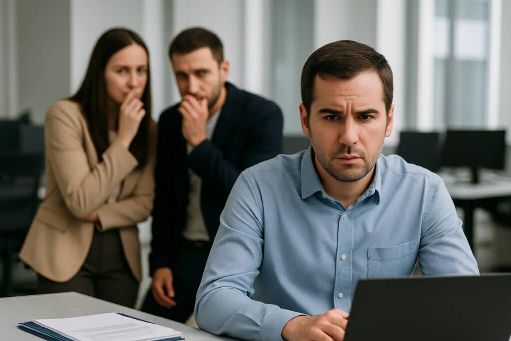 signe employeur pousse vers sortie