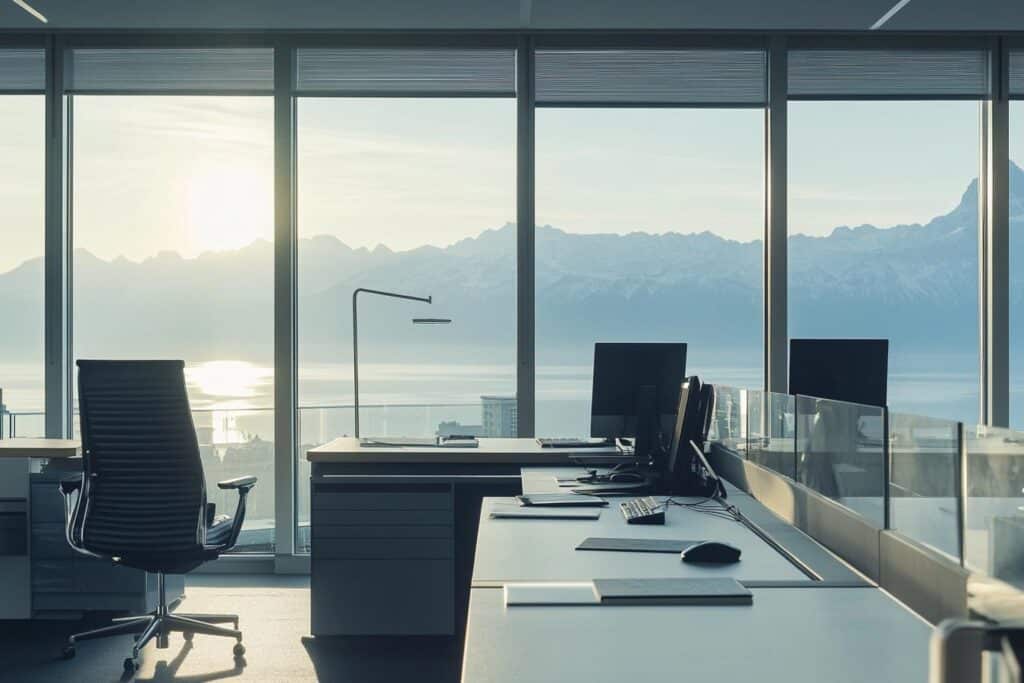 suisse drapeau et calculatrice finance