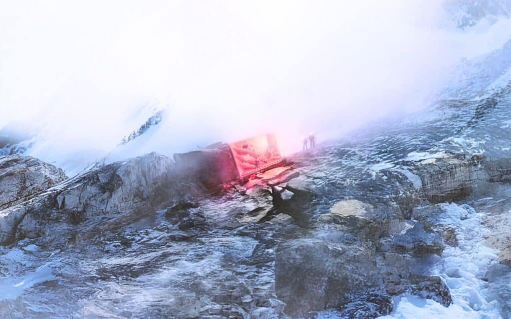 Suspendu à flanc de montagne, ce refuge en verre entièrement autonome redéfinit l’alpinisme et fascine les architectes du monde entier