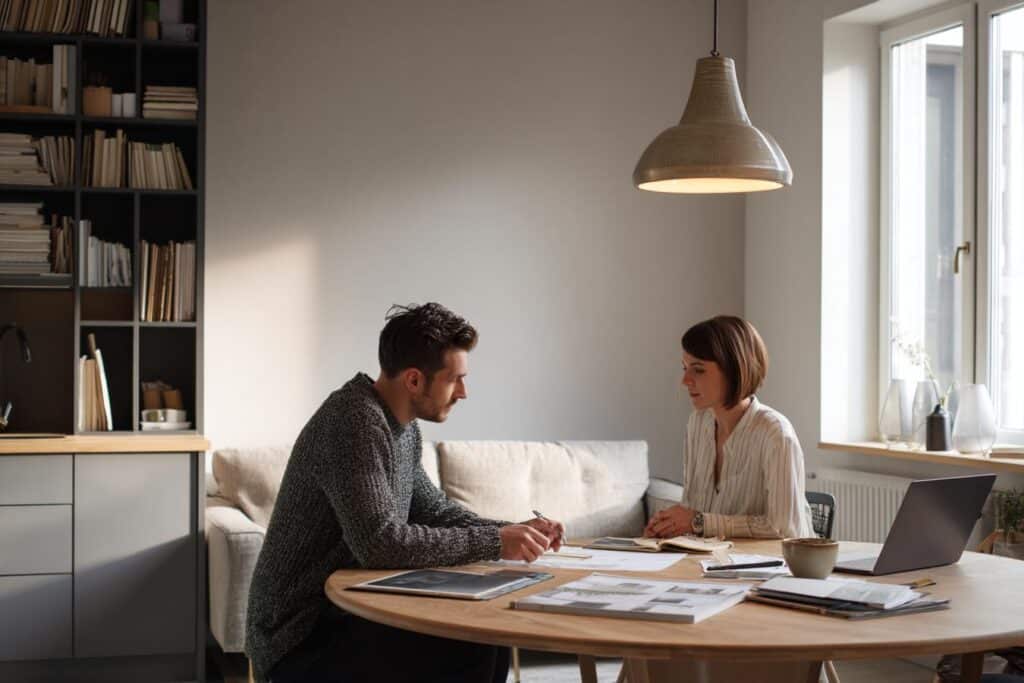 table ronde gain de place petits espaces