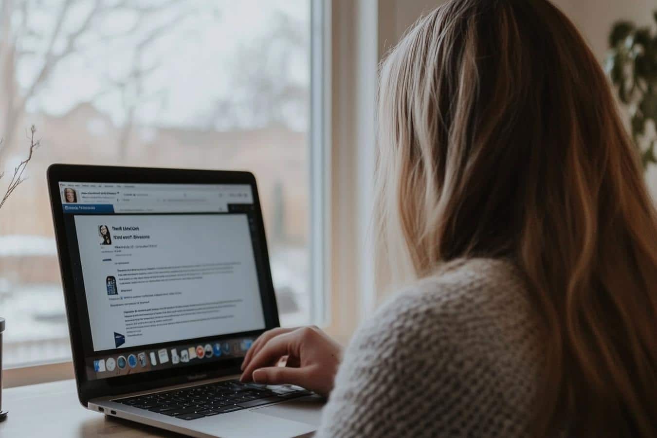 texte en gras sur ecran linkedin