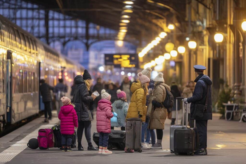 train de nuit paris alpes neige