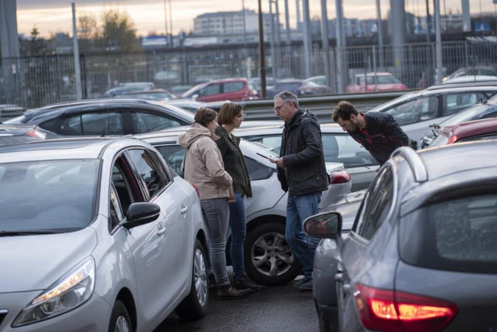 voitures francaises roulant sur autoroute