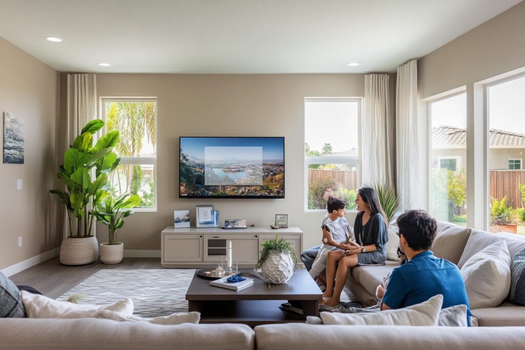 wifi cable dans maison moderne