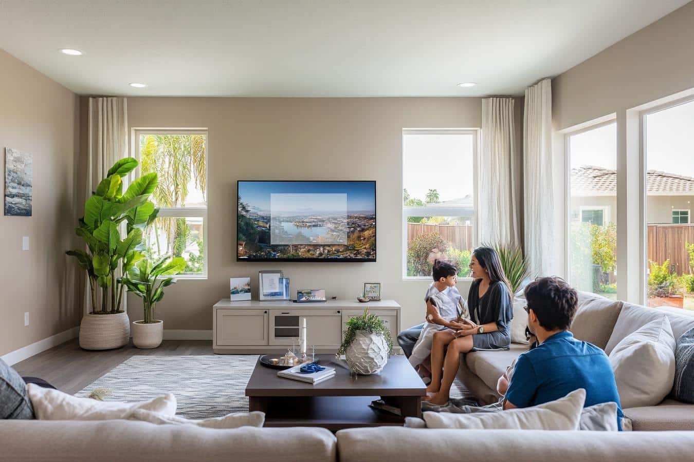 wifi cable dans maison moderne